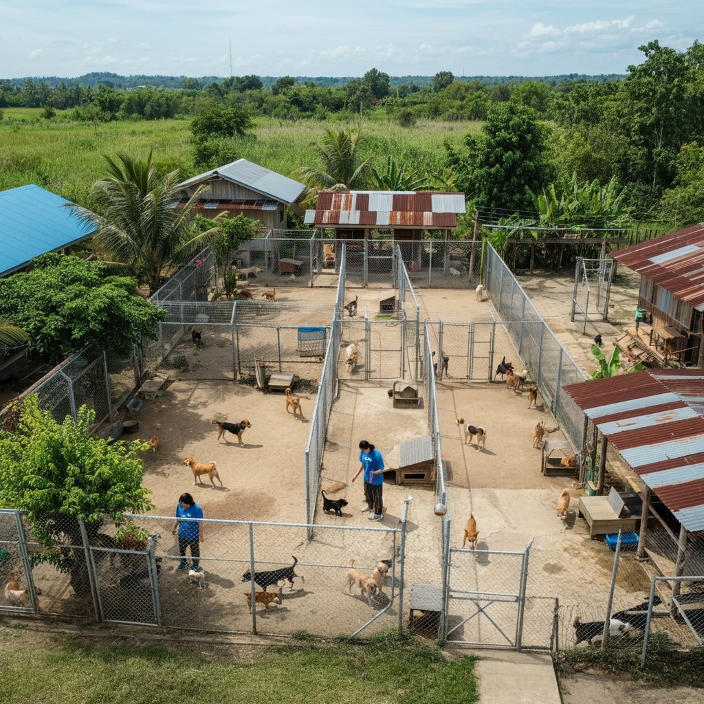 dog shelter in thailand